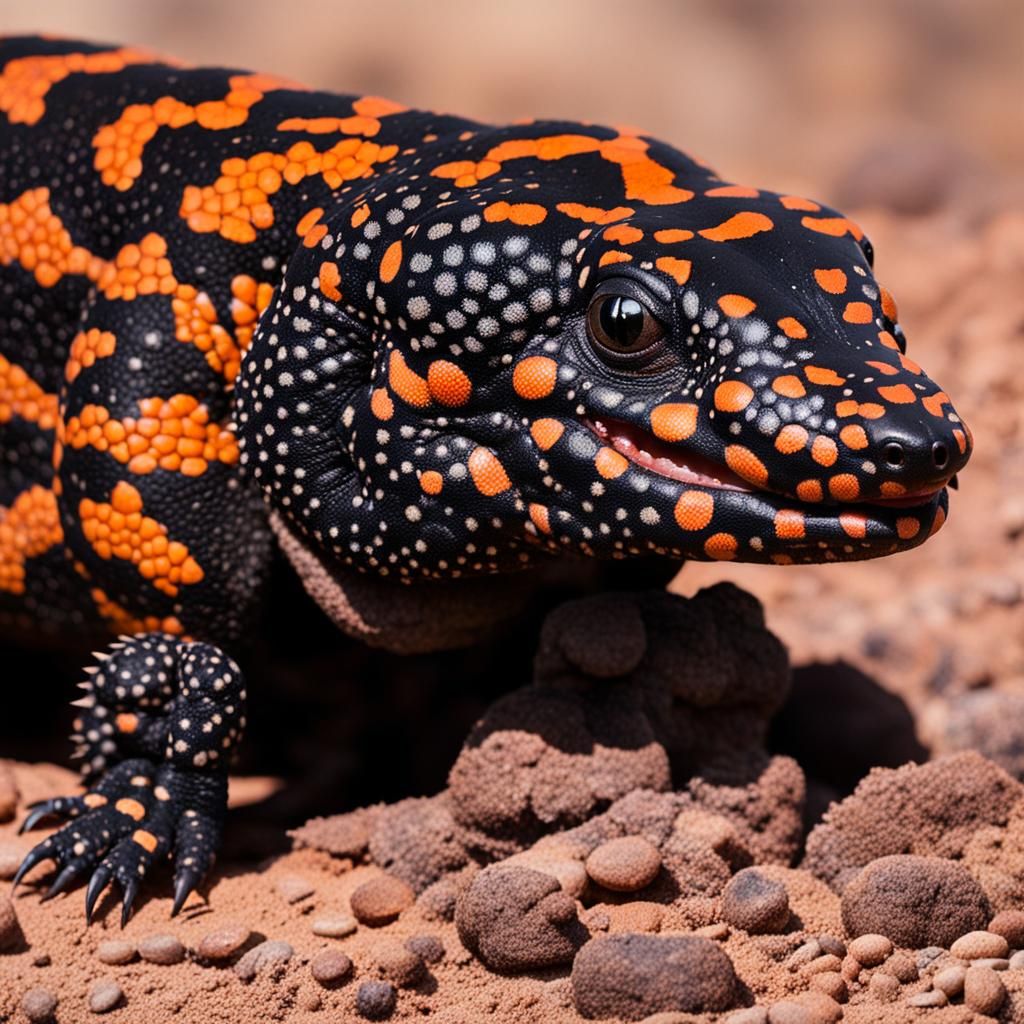 Gila Monster Portrait