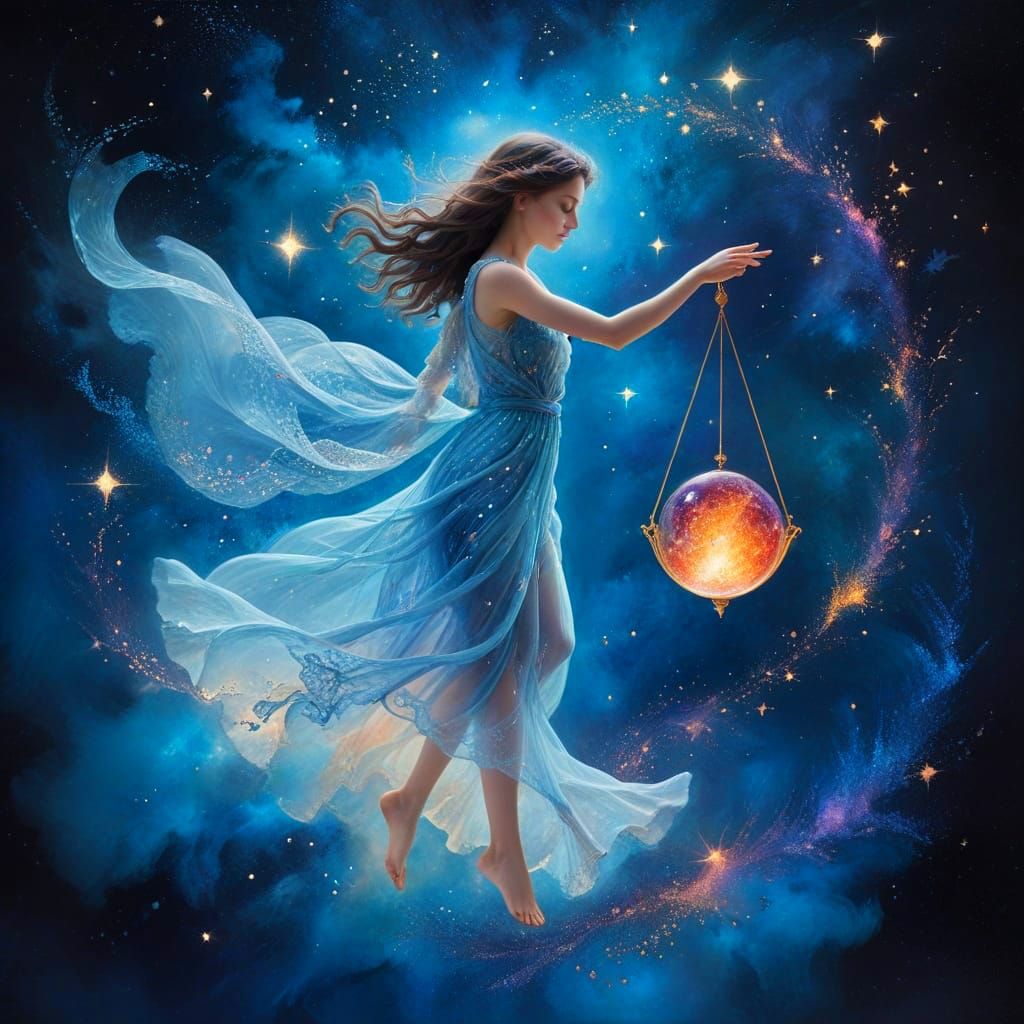 Celestial Dancer Weighs Harmony of Light