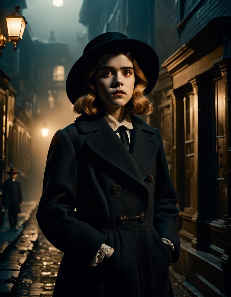 Kiernan Shipka as Gothic Mina Harker in Victorian Alley