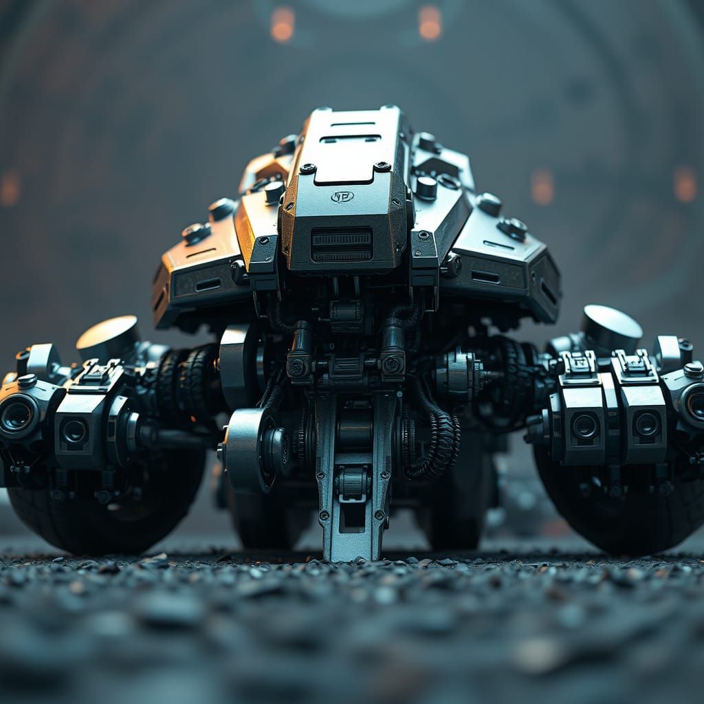 Futuristic Sci-Fi Mech in 8K Resolution