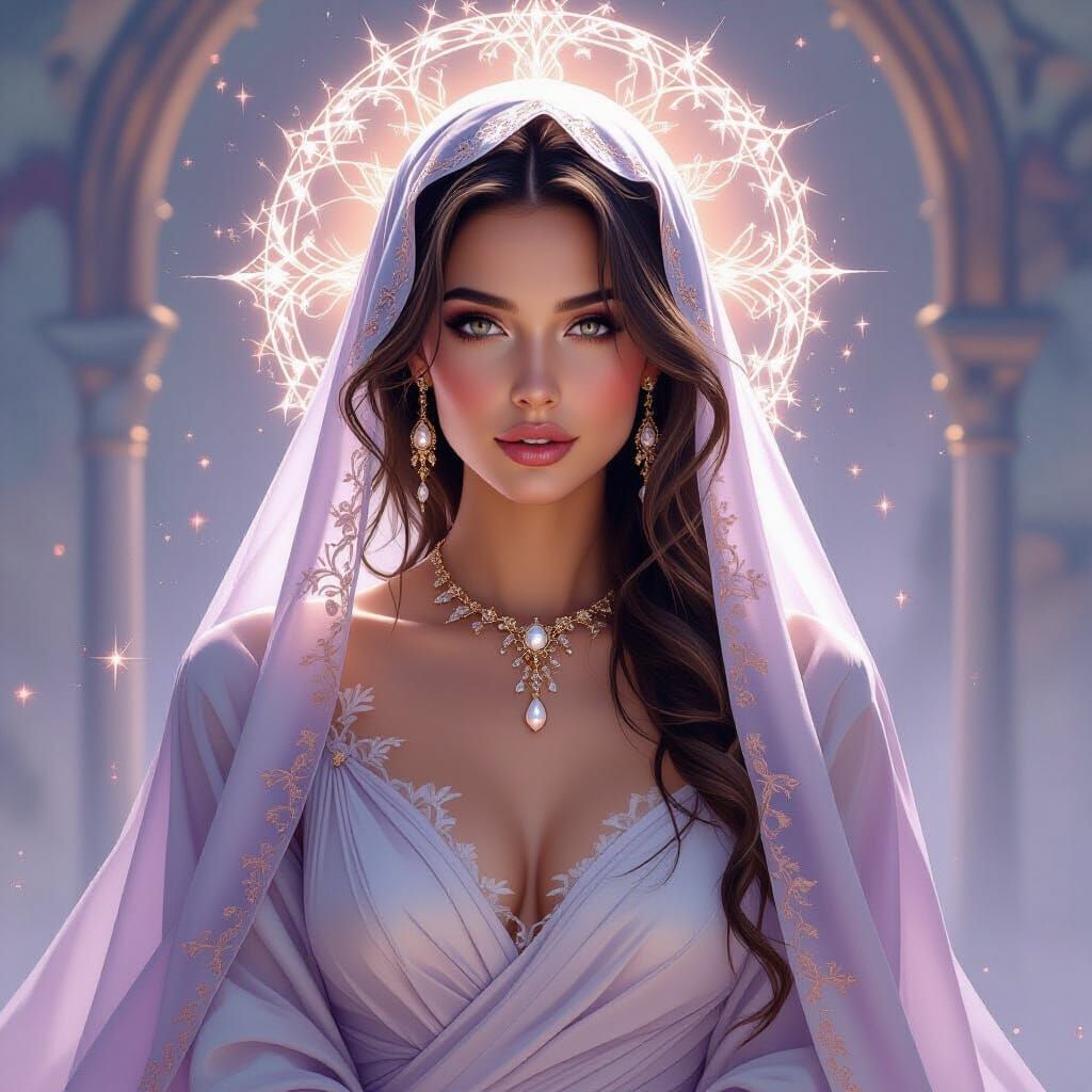 In this captivating and beautiful image, created by the arti...