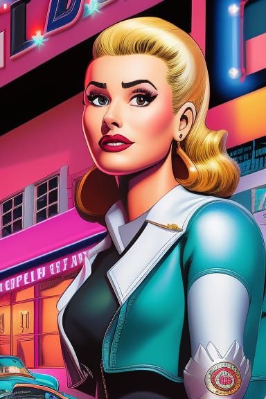 Betty Cooper in Comic Book Art Style