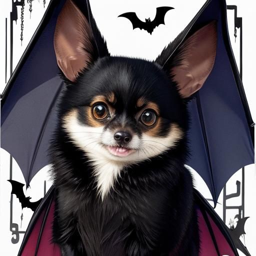 Simple AI Image of a Bat