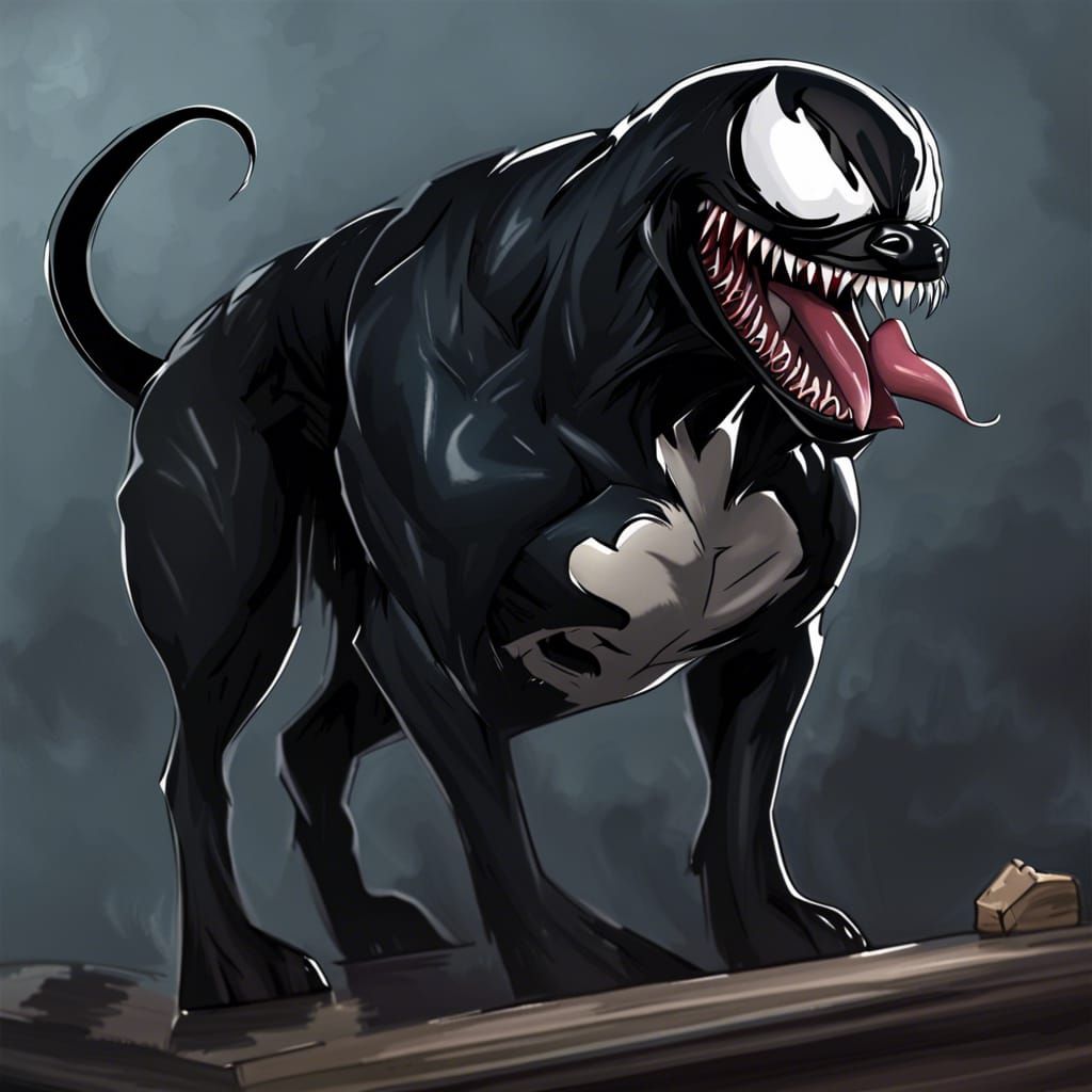 Venom Reimagined as a Dog