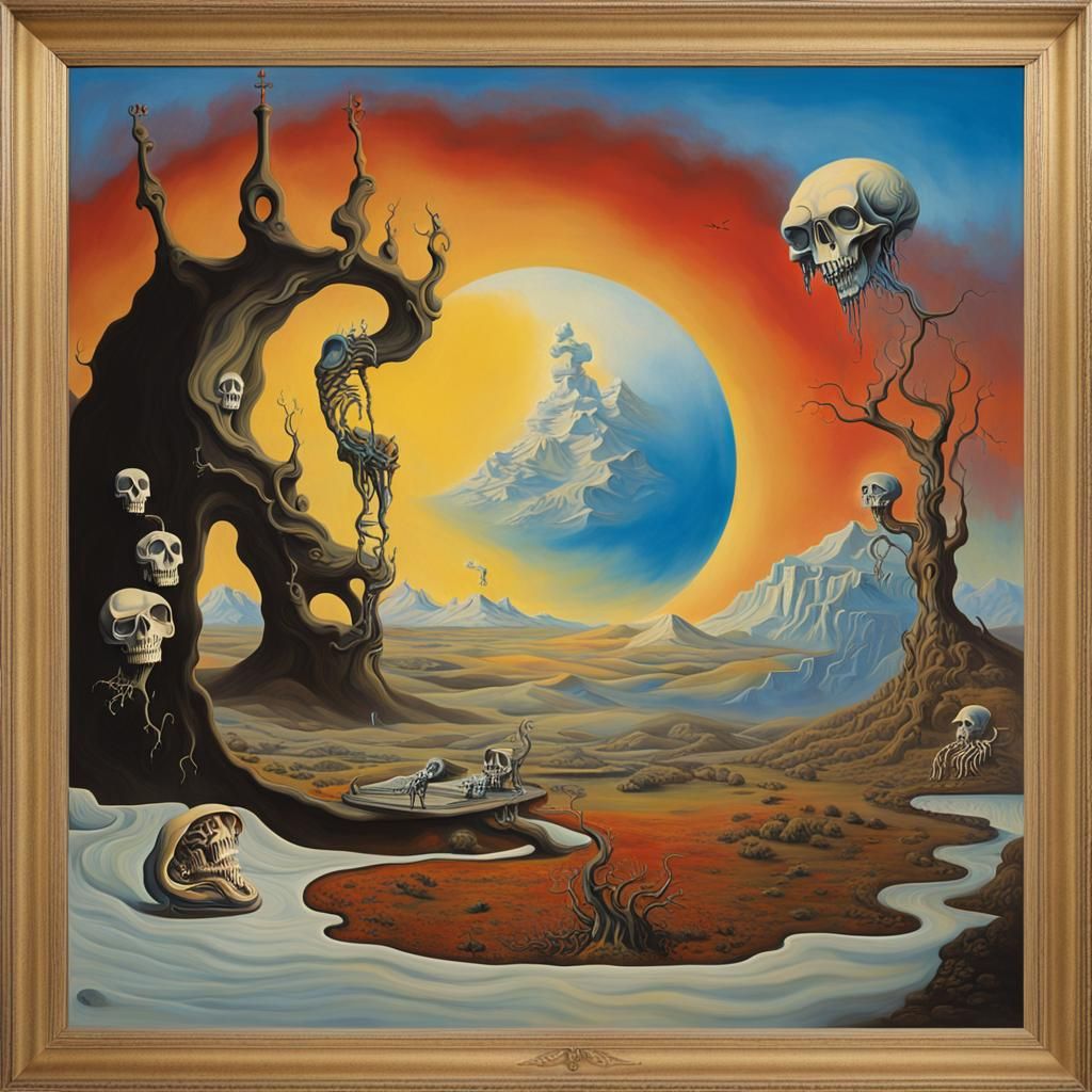 Surreal Album Cover in Salvador Dali Style