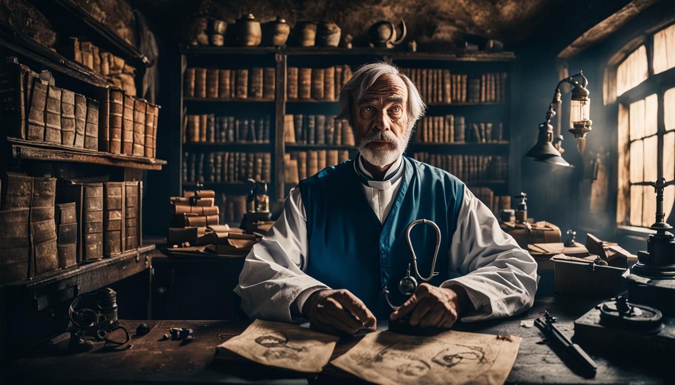 Crazy Medieval Doctor's Office: Cinematic Film Still