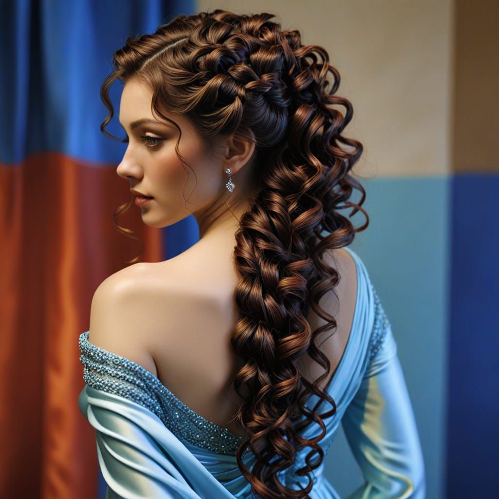 Elegant Prehensile Tresses in Satin and Silk