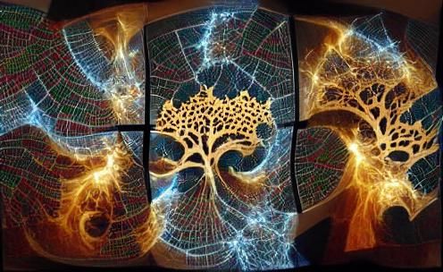 Fractal Tree of Life: AI Art