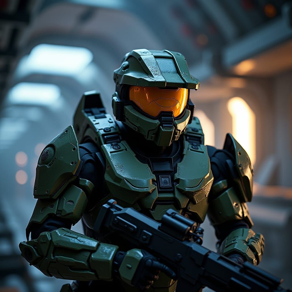 Master Chief in Cinematic Battle Readiness