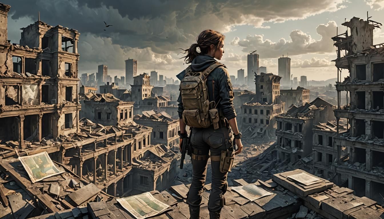 Last Woman in Ruins: Survival and Hope