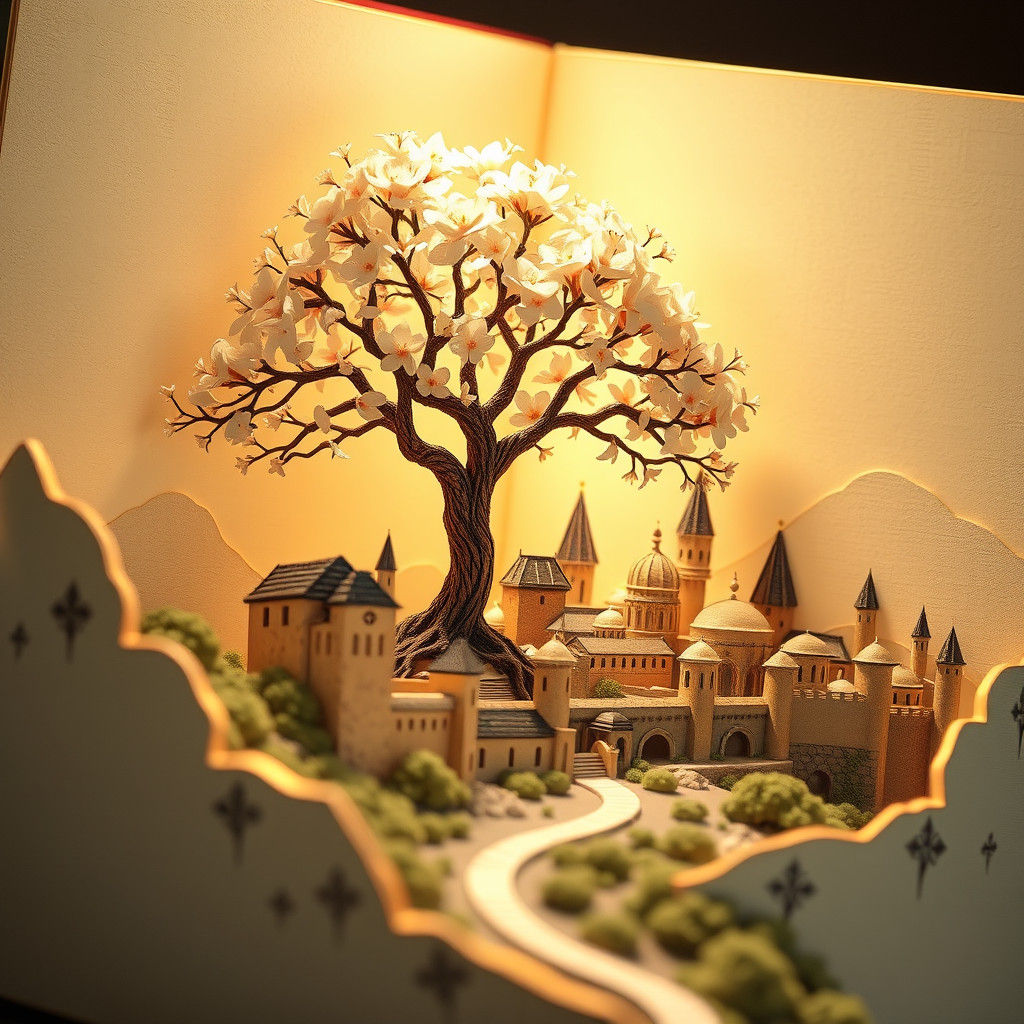 Minas Tirith Papercraft: Lord of the Rings Scene