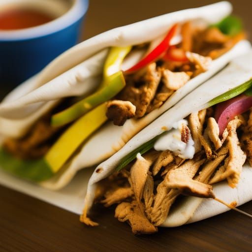 Delicious Shawarma in Sharp Focus, Professional Photography