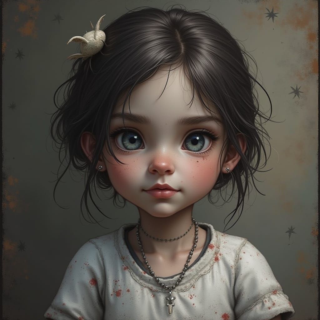 Surreal Fortnite Character Enthralls with Hypnotic Gaze