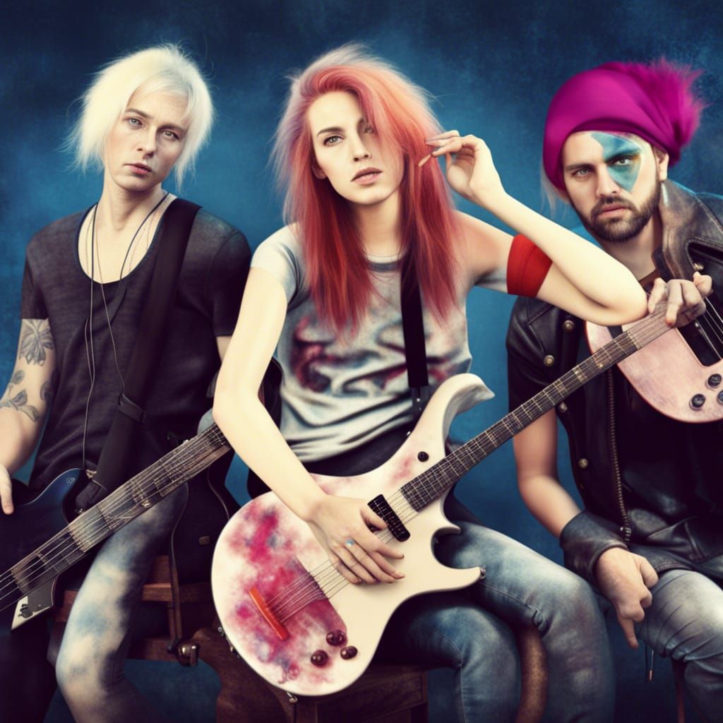 Hyperrealistic Grunge Musicians in 8K Resolution