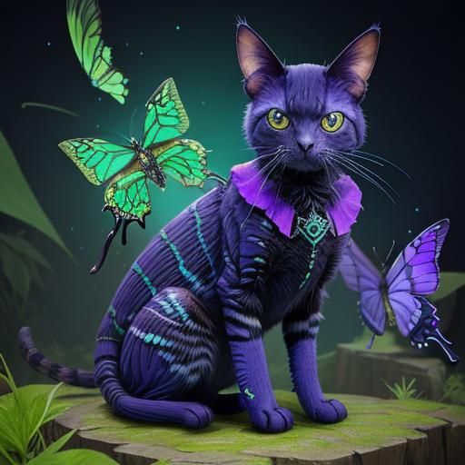 Catorpionfly: A Fantastical Hybrid Creature in Vivid Colors