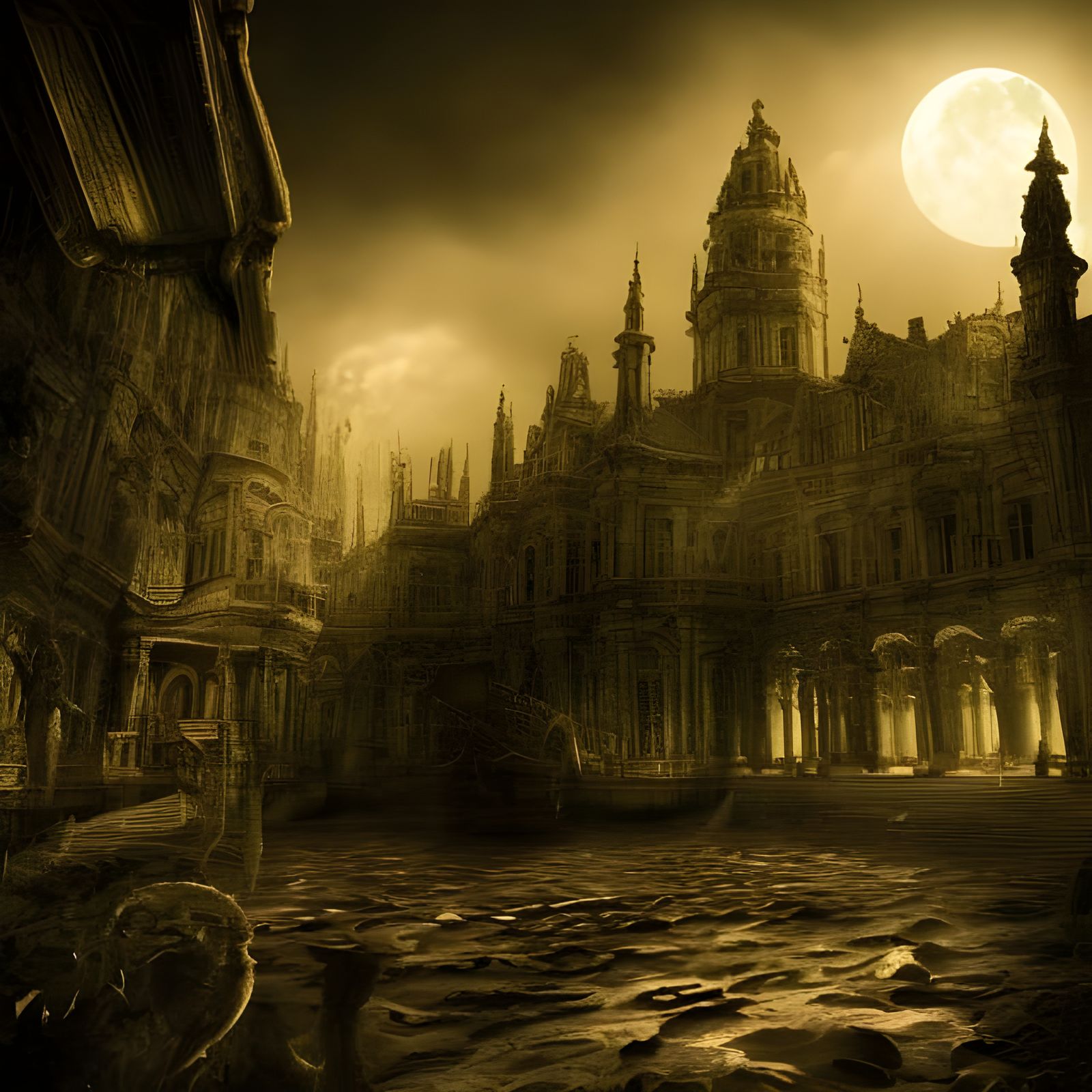 Hyperrealistic Shadows Under the Full Moon