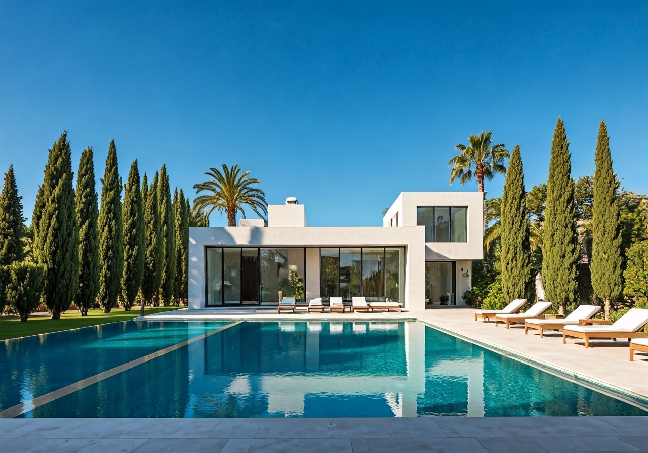 Tranquil Modern Home by the Ocean in Rothko Style