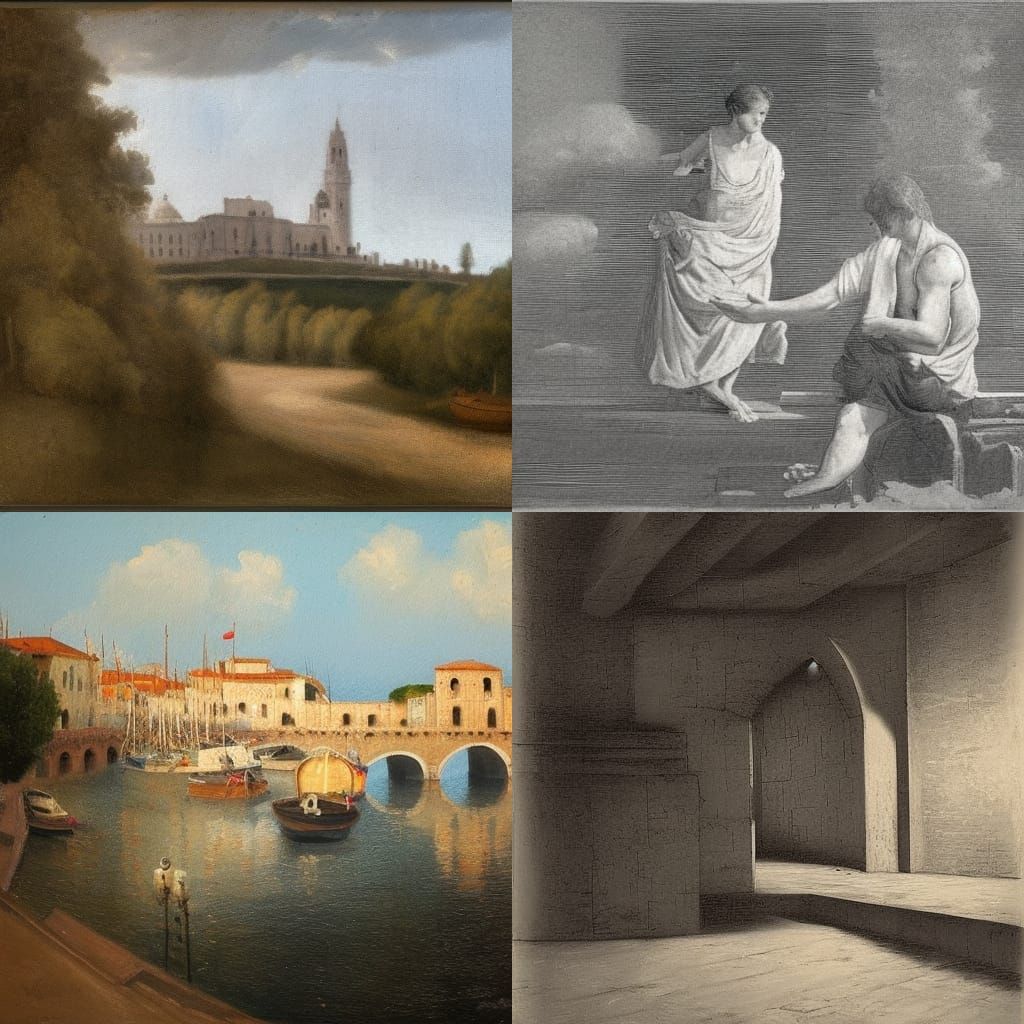 Portrait in Early Italian Impressionist Style