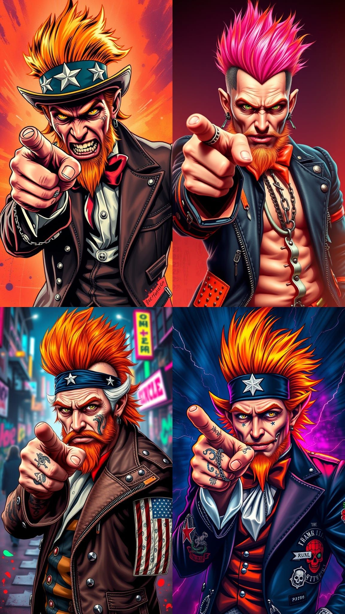 Punk Rock Uncle Sam Recruitment Parody