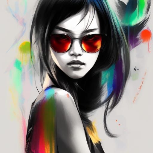 asian woman sunglasses