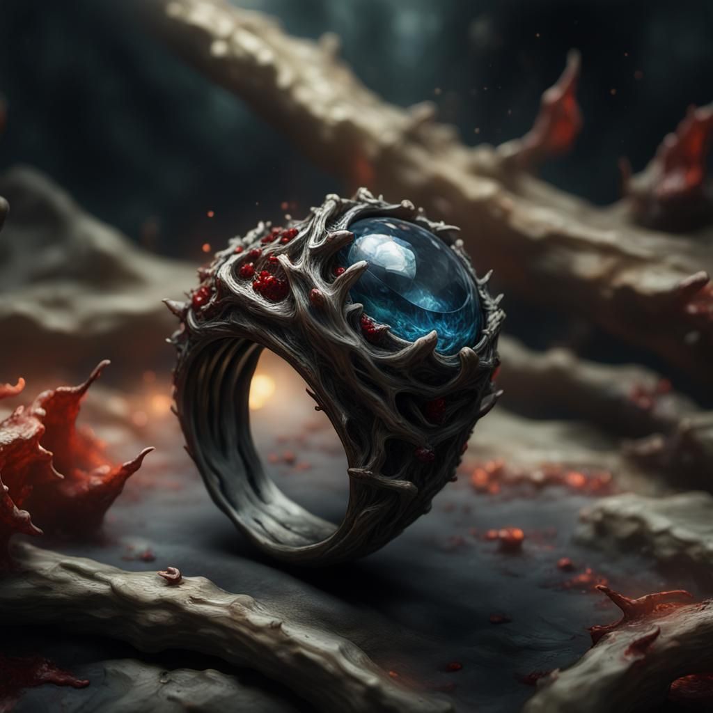 Grotesque Nature Ring: An Impressionist Masterpiece