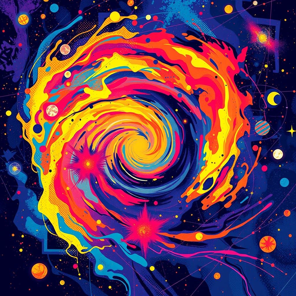 Cosmic Powers Unfold in Vibrant 32-bit Pixel Art