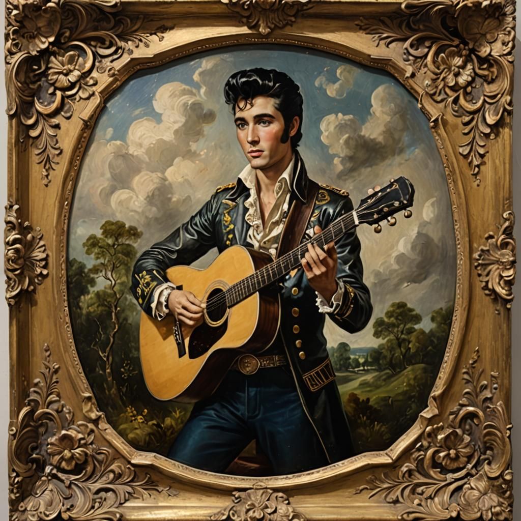 Gainesborough Elvis  (1756) Rococo-and-Roll