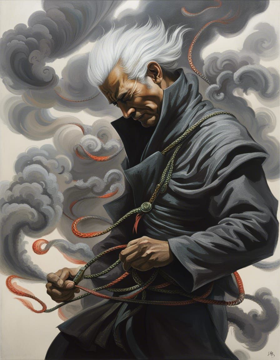 Ninja Marionette: A Sinister Fantasy Portrait