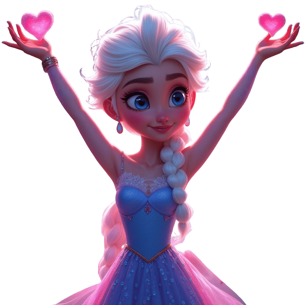 Colorful Cartoon Frozen Design for T-Shirt Printing