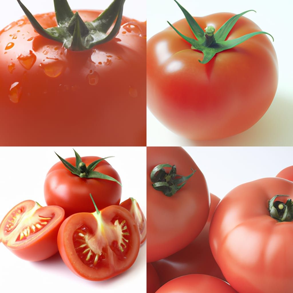 AI-Generated Tomato Still Life