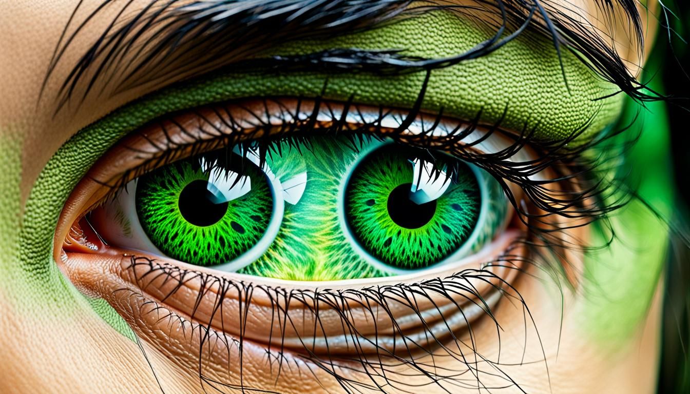 Intense Green Eyes: A Thousand Years of Staring