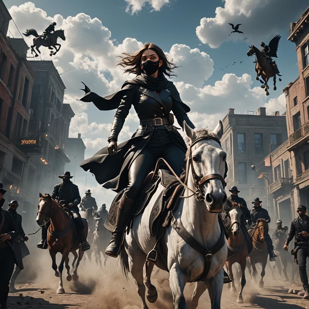 Epic Sky Chase in 3D Game Cinematic Style