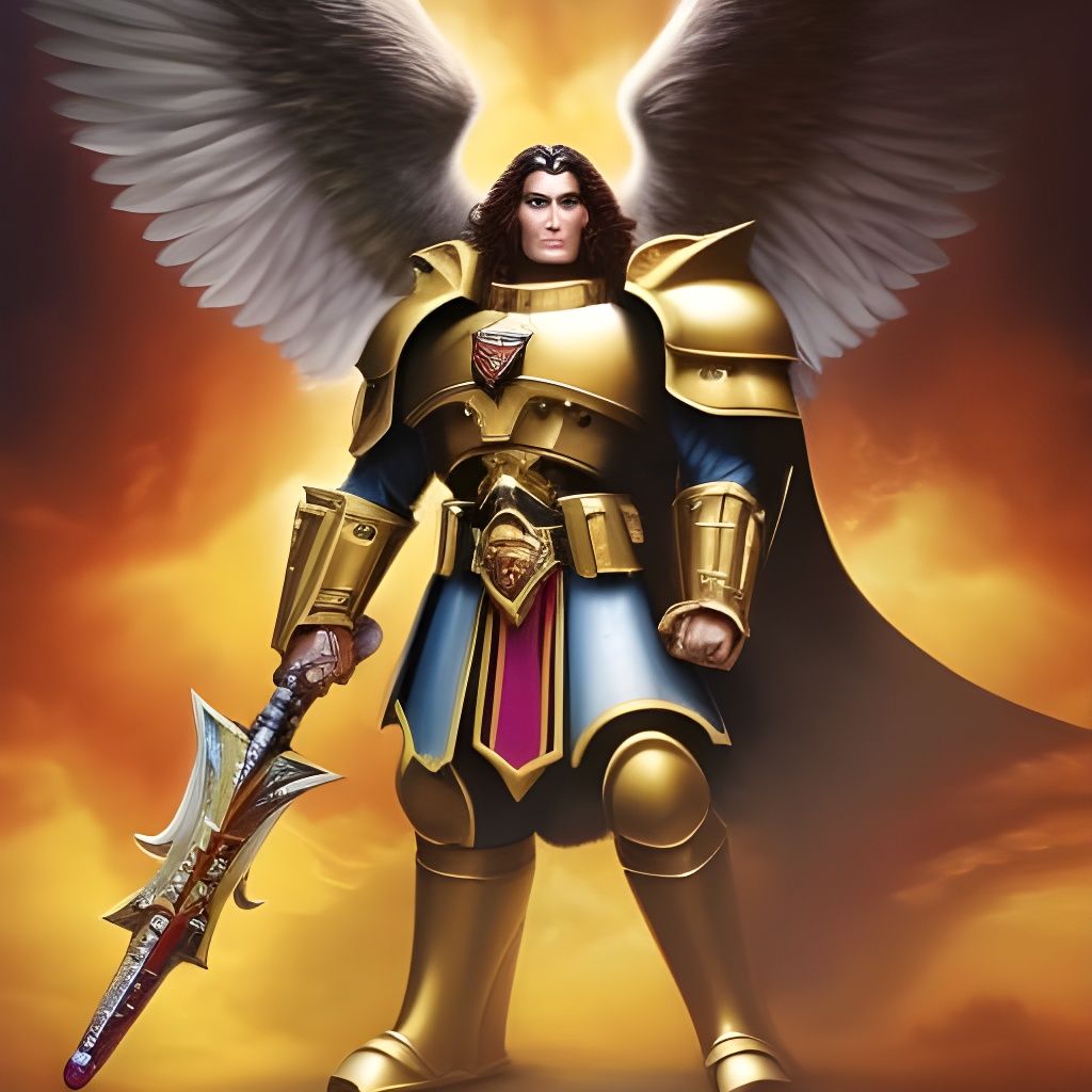 Sanguinius: Angel of Death in Golden Armor