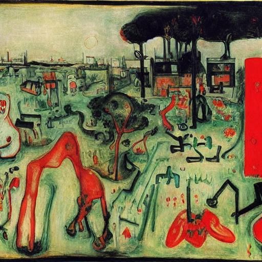 Eeyore's Shanghai Robot Worries: Expressionist Art