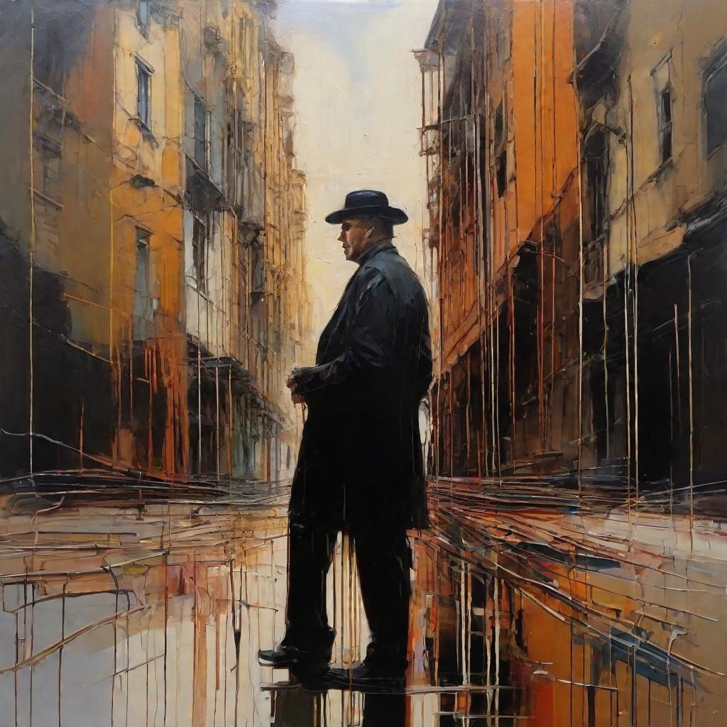 Ethereal Music Maestro in Vibrant Abstract