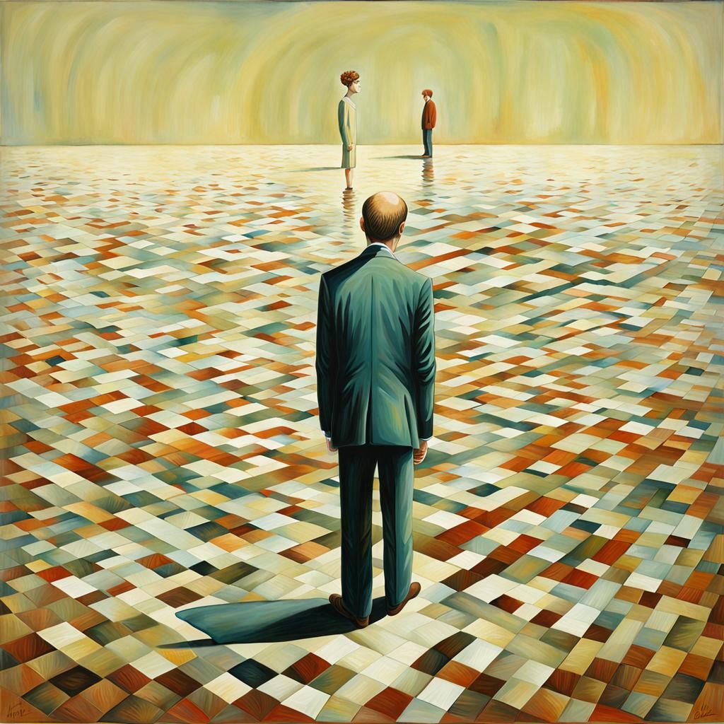 Surreal Human Form Giclee Print