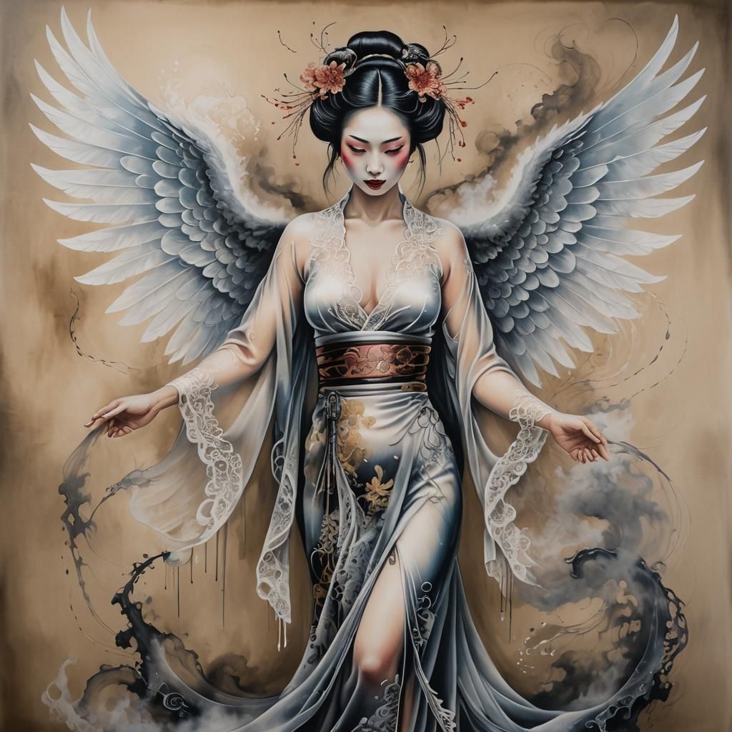 Asian Angel Portrait Si