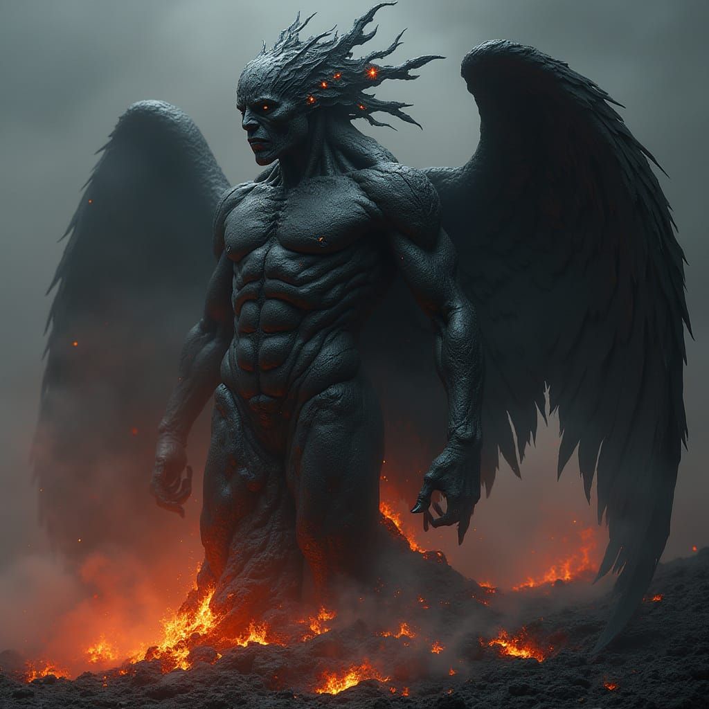 Tortured Archangel Confronts Infernal Fusion