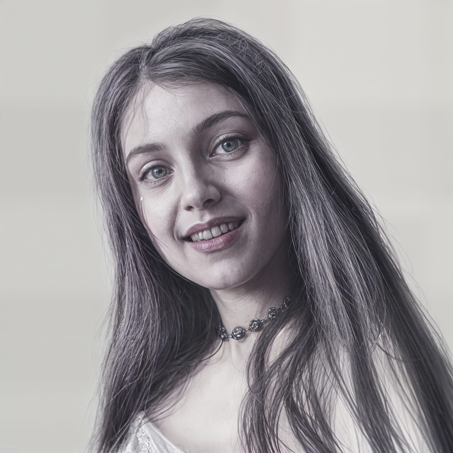 Ethereal Woman in Darkened Gothic Comic Art