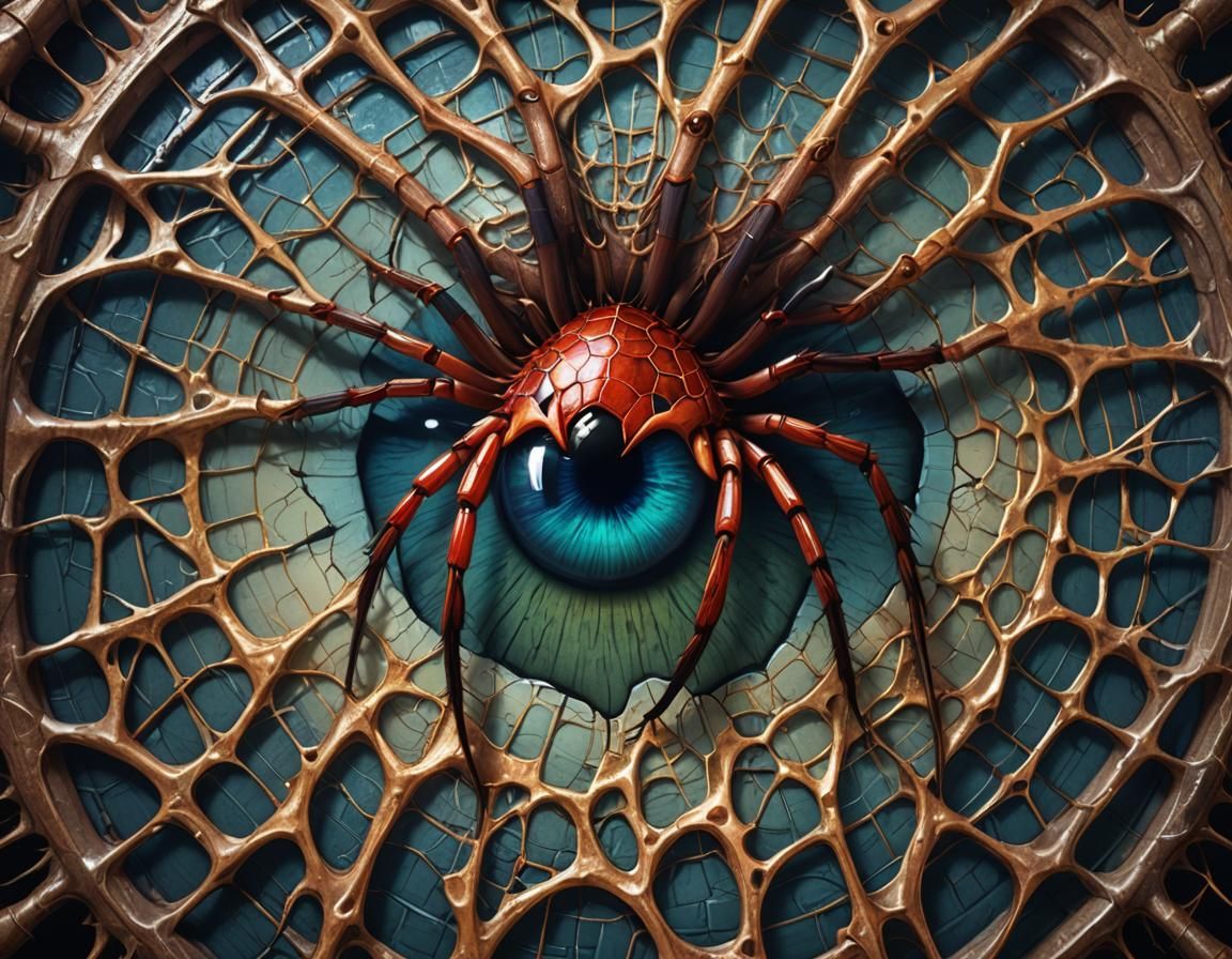 Detailed Arachnid Eye Fantasy Concept Art
