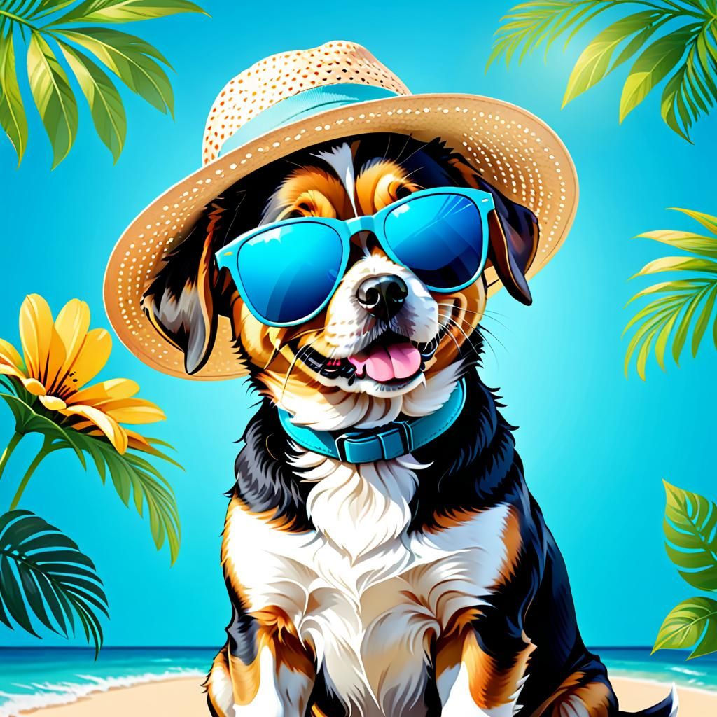 Cool Summer Dog 3
