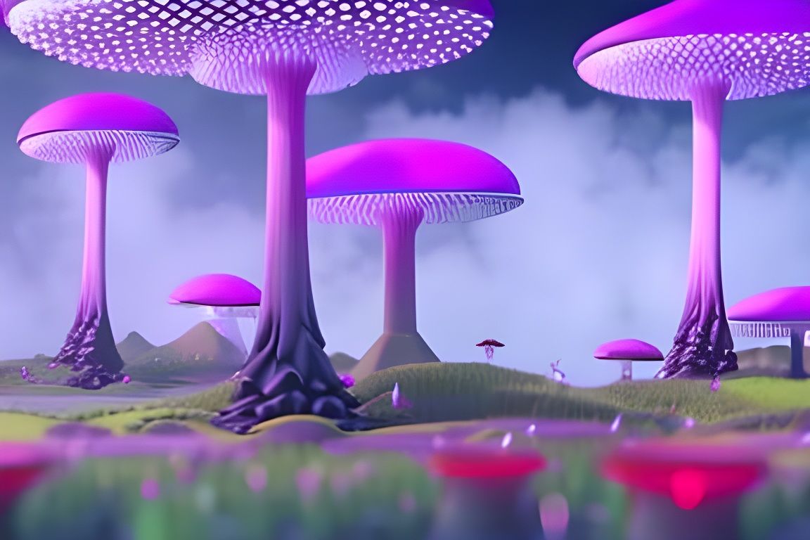 Surreal Fairytale Waterworld Landscape in 8k