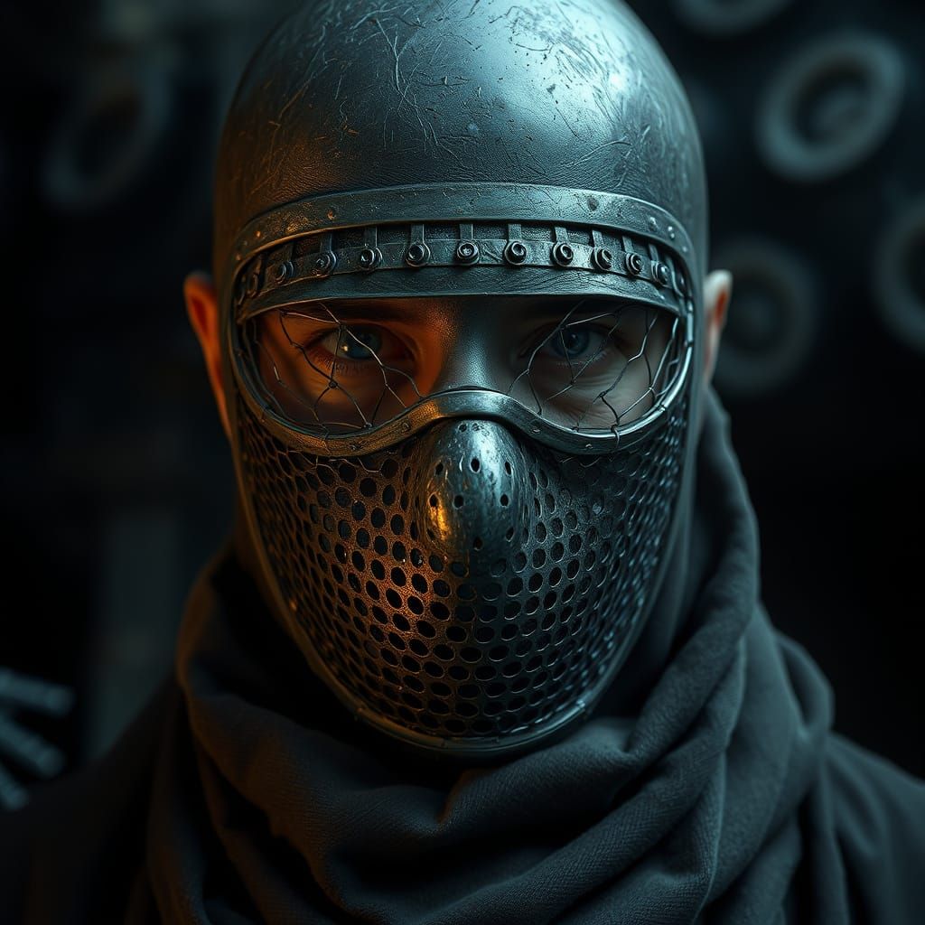 A Guardian of Hidden Knowledge in Dystopian Futurism