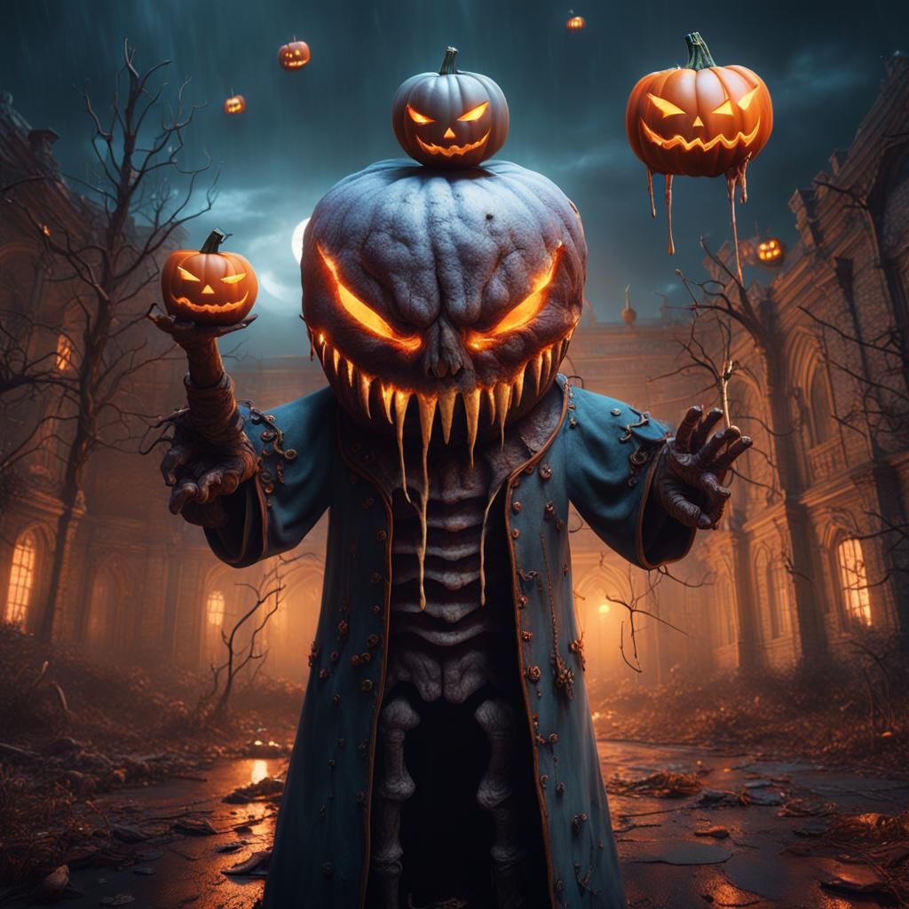 Halloween Asylum: Detailed Matte Painting