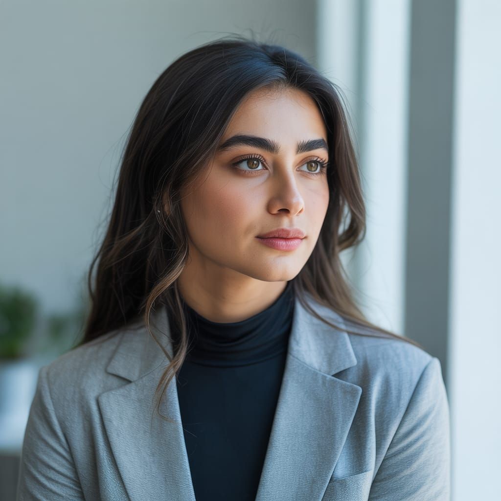 Professional Portrait of a Confident Middle Eastern Woman