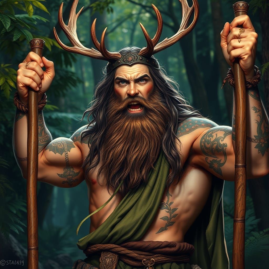 Angry Cernunnos