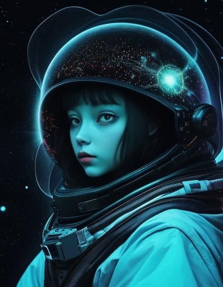 Adorable Alien Creature in an Opalescent Universe