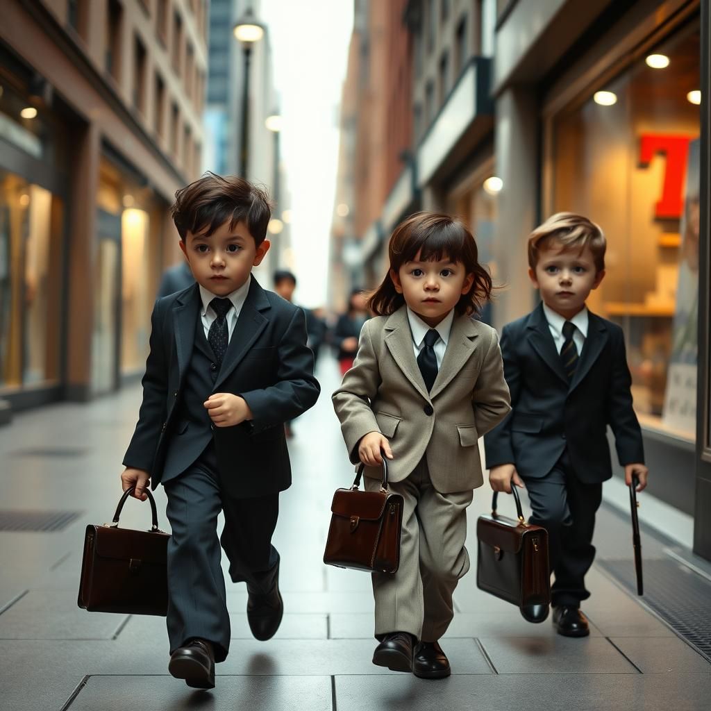 Miniature Moguls: Children in Business Attire