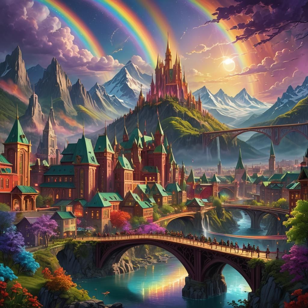 Utopian Socialist Cityscape in Fantasy Concept Art