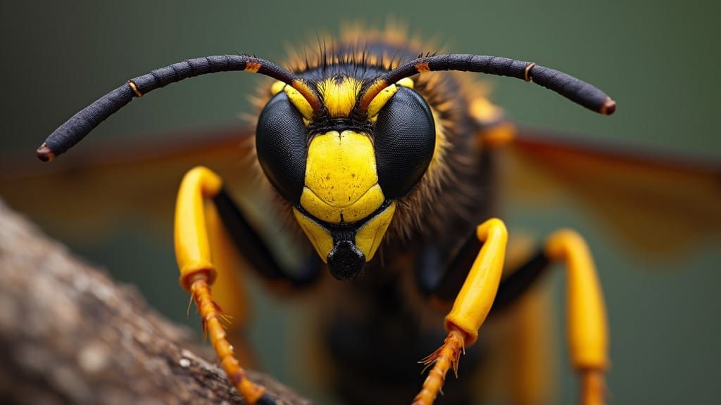 Fantastical Creature with Lion Monkey Head and Clawed Hands